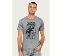 Rogue Trooper Men's Helm Gunnar & Bagman User Manual T-Shirt in Mid Grey | Size: Medium Rogue Trooper Mid Grey M