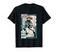 Rogue Trooper T-Shirt, Unisex Adults, Black, Small, Long Sleeve, Crew Neck, Casual, Sports, Licensed Comic Series Design