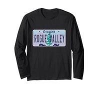 Rogue Valley Oregon OR Grants Pass License Plate Long Sleeve T-Shirt