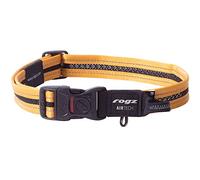 Rogz Airtech Classic Dog Collar, Large, Burnt Ochre