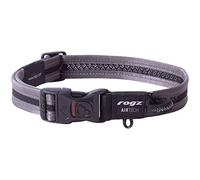 Rogz Airtech Classic Dog Collar Large - Platinum Gray