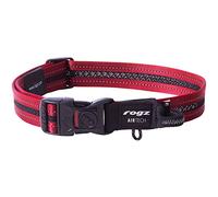 Rogz Airtech Classic Dog Collar Rock Red Large 34-56cm