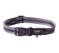 Rogz Airtech Classic Dog Collar X-Large - Platinum Gray