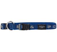 Rogz Beach Bum Collar Navy Paws, Large