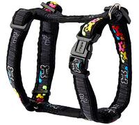 Rogz Fancy Dress Classic Bone Dog Harness (S) (Black)