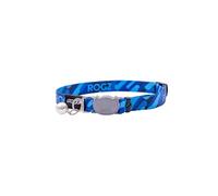 ROGZ Fusion Cat Collar with Break-away safety buckle (Geo Blue)