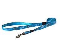 Rogz HLL12-CH Premium Pattern Ribbon Designer Adjustable Dog H Harness, 5/8"/Medium, Turquoise