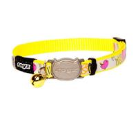 Rogz Reflectocat Collar, 8-12-Inch , Yellow/Pink
