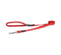 Rogz Utility Bright Reflective Durable Fixed Dog Lead, Red