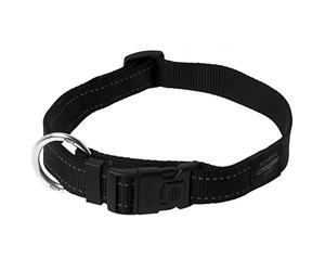 Rogz Utility Side Release Adjustable Dog Collar (Medium) (Black)