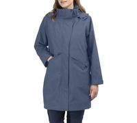 Rohan Women's Lomond Waterproof Jacket, breathable Long Length Coat With fold-away hood - Ocean Blue, Large