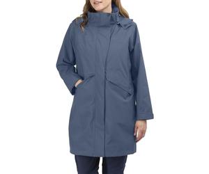 Rohan Women's Lomond Waterproof Jacket, breathable Long Length Coat With fold-away hood - Ocean Blue, Large