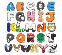 Rohans A - Z Cute Alphabet Animal Croc Charms Funny Fun shoe decoration Boys & Girls (LETTER S)