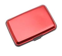 Rohans Aluminium Credit Card Holder Wallet CASE Purse Metal Business Card Protector UK (Red)