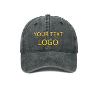 ROHBVMN Custom Baseball Cap Personalised Cap for Men & Women, Add Your Logo/Text/Photo Trucker Hat, Adjustable Sports Sun Hat, Mesh Dad Golf Black Cap for Men