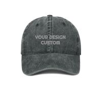 ROHBVMN Custom Baseball Caps Personalised for Men & Women, Design Your Own Trucker Cap, Add Logo, Picture or Text, Black Mesh Cap, Adjustable Dad Hat, Running, Golf, Sports Hat