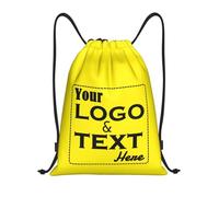 ROHBVMN Personalised Backpack custom Drawstring Bag - Add Photos/Logo/Text Sports Bag for Men and Women, Swimming Bag for Kids with Logo and Text for Every Occasion