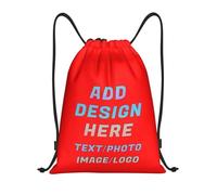 ROHBVMN Personalised Backpack,custom Drawstring Bag for Men and Women, Swimming Bag, Waterproof Backpack Add Photo/Logo/Text, Ideal for the Gym and Everyday Use.