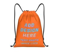 ROHBVMN Personalised Backpack,custom Drawstring Bag for Men and Women, Swimming Bag, Waterproof Backpack Add Photo/Logo/Text, Ideal for the Gym and Everyday Use.