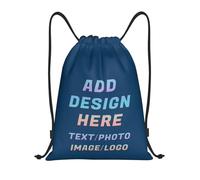ROHBVMN Personalised Backpack,custom Drawstring Bag for Men and Women, Swimming Bag, Waterproof Backpack Add Photo/Logo/Text, Ideal for the Gym and Everyday Use.