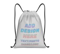 ROHBVMN Personalised Backpack,custom Drawstring Bag for Men and Women, Swimming Bag, Waterproof Backpack Add Photo/Logo/Text, Ideal for the Gym and Everyday Use.