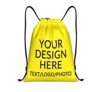 ROHBVMN Personalised Backpack in Bulk ADD Your Logo/Text custom Drawstring Bag for Men and Women, Swimming Bag,Sports Bag,Ideal for Sports and Leisure