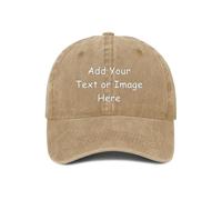 ROHBVMN Personalised Baseball Cap Custom Trucker Caps for Men & Women, Design Your Own Mesh Cap with Logo, Text or Photo, Unisex Adjustable Hat, Black Sports, Golf, Running Cap