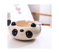 ROHCGHC Ashtray, Beautifully ceramics Ashtray Large capacity Cigar Rest cute Automotive Ashtrays Home Decoration Storage Box Practical(Small panda)