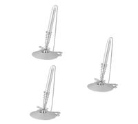 ROHCGHC Ballpoint pen, Ballpoint pen, gel Metal ballpoint with ink, chain, 7.6 x 13 cm(Silverx3pcs)