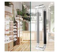 ROHCGHC Door Handle, Stainless Steel Pull Push with Install Fitting,Commercial C-Shape Sliding Door Hardware Set for Gate Sheds Bar(Black,Length80CM)
