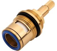 ROHCGHC Faucet valve, 1pcs Ceramic Tap Cartridges Replacement Brass Disc Valve Insert Gland Cartridge Quarter Turn(Blu)
