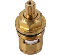 ROHCGHC Faucet valve, 1pcs Replacement Tap Cartridges Compatible 20 Spline Brass Ceramic Disc Valve Cartridge Quarter Turn 1/2"