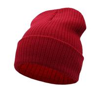 ROHCGHC Hat, Men Winter Beanies Hat for Knitted Hat Women Winter Hats Knit Caps Blank Casual Wool Warm Flat Bonnet Beanie(Wine Red)