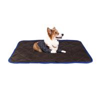 ROHCGHC pet mat, Self Heating Pet Pad, Soft and Comfortable, Washable, Ideal for Crates(Brown,Medium)