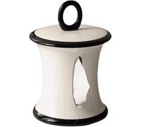 ROHCGHC Tissue boxes, Ceramic Tissue Box Organizer Portable Dispenser Multicolor(Black)