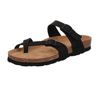 Rohde 5593 Alba Women's Toe Separator Mules Wide G Perlato, Black, 8 UK