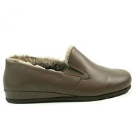 Rohde 6420 Viborg Men's Slippers Leather Lambskin, Brown, 7.5 UK