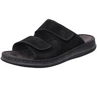 Rohde Alassio 6240 Men's Leather Clogs with Fastening, Black, 9 UK