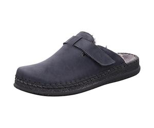 Rohde Alassio 6790 Men's Slippers Leather Warm Lining, 56 Ocean, 11.5 UK