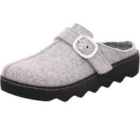Rohde Foggia-D 6117 Women's Soft Felt Slippers with Platform and Buckle, gray, 6 UK