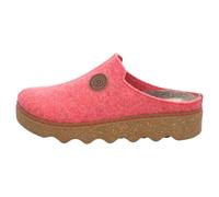 Rohde - Foggia-D - Women's - Clogs - Slippers - Without Closure - Felt - Unlined - Temperature Regulating, red, 5 UK