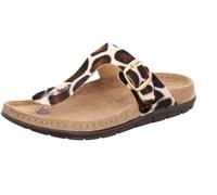 Rohde Rodigo-D 5895 Women's Mules with Giraffe Pattern, brown, 4.5 UK
