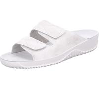 Rohde Soltau-40 1958 Women's Leather Mules with Delicate Metallic Shimmer, White, 5 UK