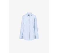 Rohe Frames Womens Rohe Frames Rohe Double Collar Shirt Blue Stripe 10