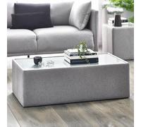 Rohe Glass Top 110cm Coffee Table