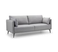 Rohe Grey Fabric 3 Seater Sofa