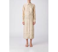 ROHE Midi Silk Chemisier Dress with a Graphic Print and Long Sleeves - Size: 38 - female