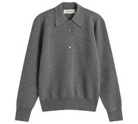 Róhe Women's Sculptural Polo Mid Grey Melange