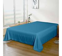 Rohi 100% Brushed Cotton Flat Sheet King Size - Soft, Warm, and Breathable Flannelette Flat Sheets King Size for Ultimate Comfort - Thermal Bed Sheet with Anti-Allergy Properties (Teal, King)