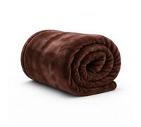 Rohi Chocolate Throw Blanket King Size 200x240cm | Super Soft & Warm Plush Fleece Throws For Sofas | Fluffy Blanket for Bed & Couch | Versatile & Lightweight Fleece Blanket for Adults